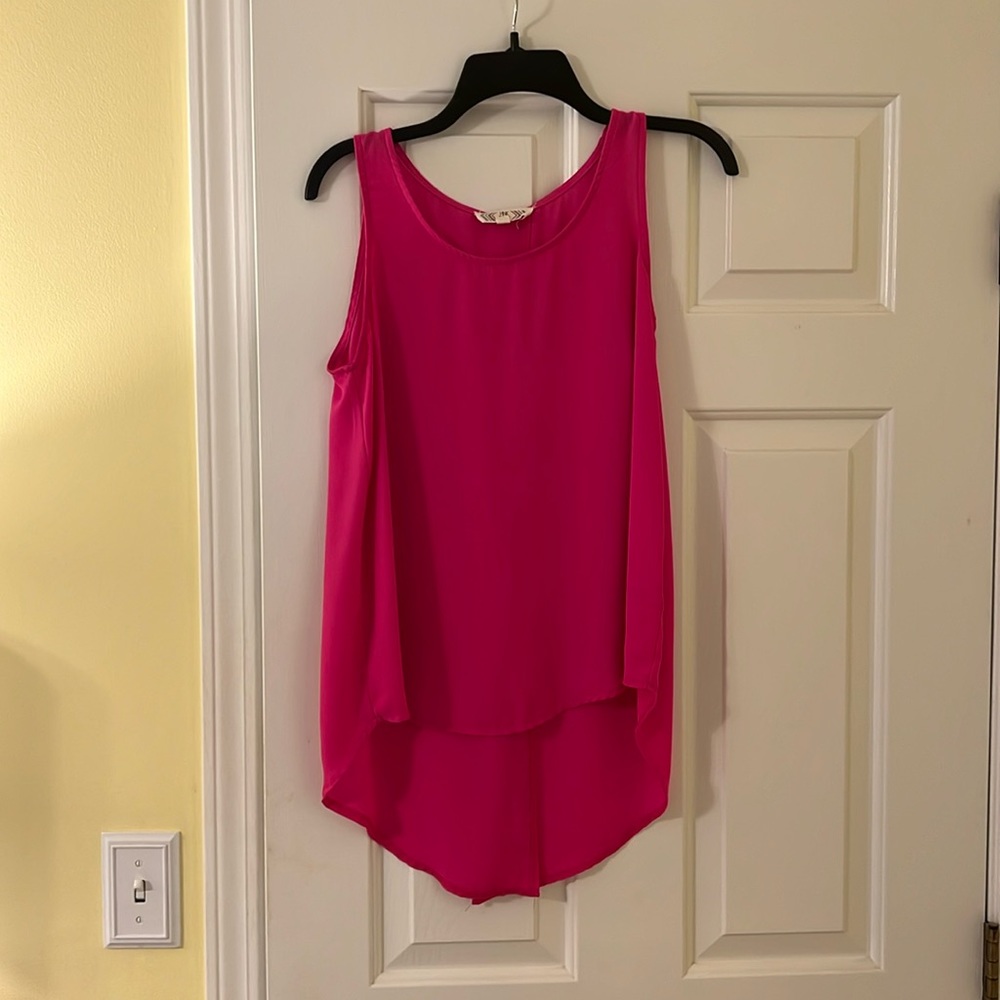 Pink rose tank/blouse